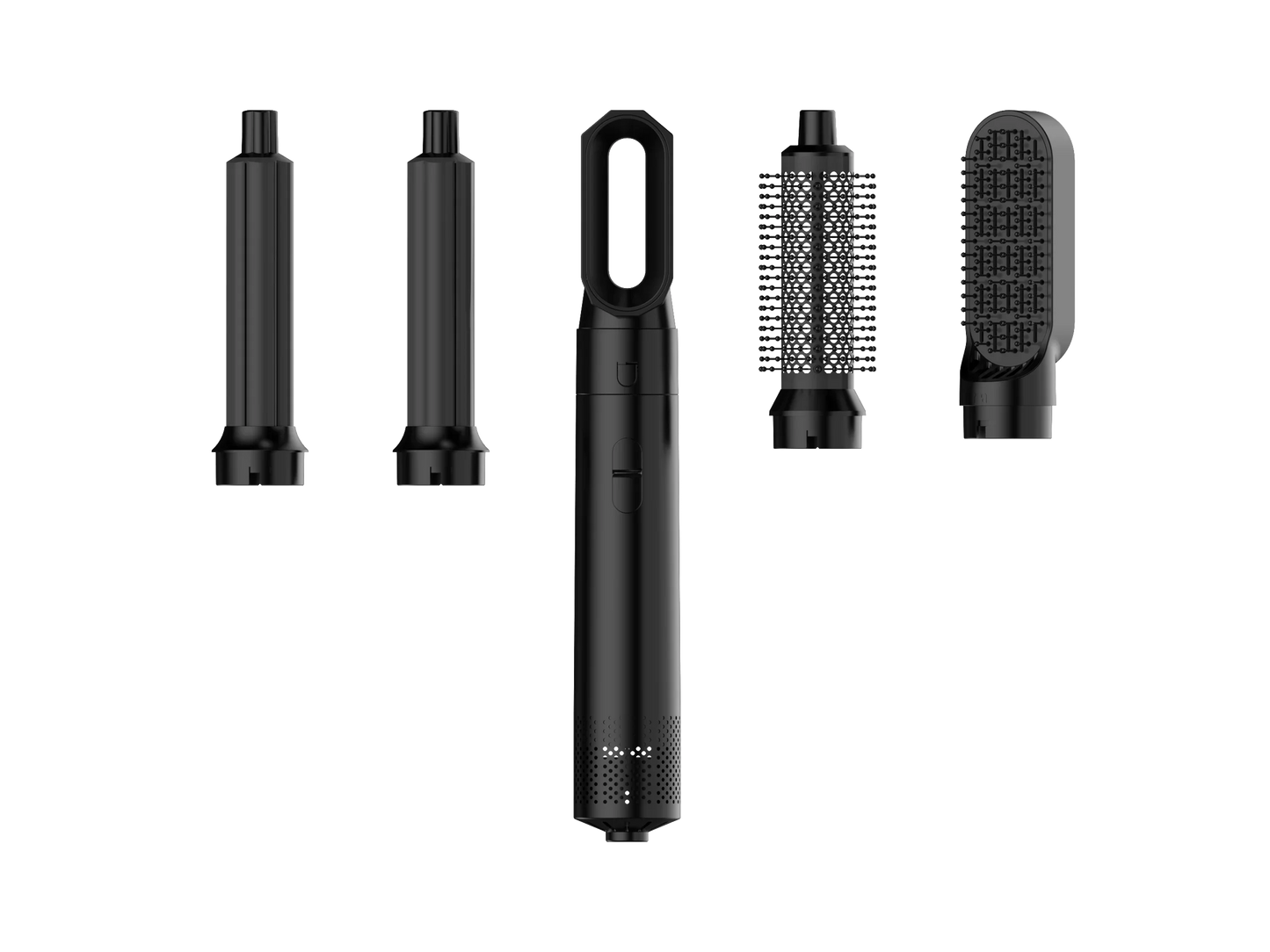5 in 1 Low Noise Hair Styler – Professional Curling, Straightening & Drying Hot Air Brushes | 1000W