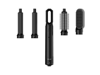 5 in 1 Low Noise Hair Styler – Professional Curling, Straightening & Drying Hot Air Brushes | 1000W