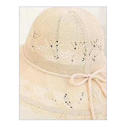New Summer Straw Sun Hat for Women – Wave Brim Beach Hat with Sun Protection