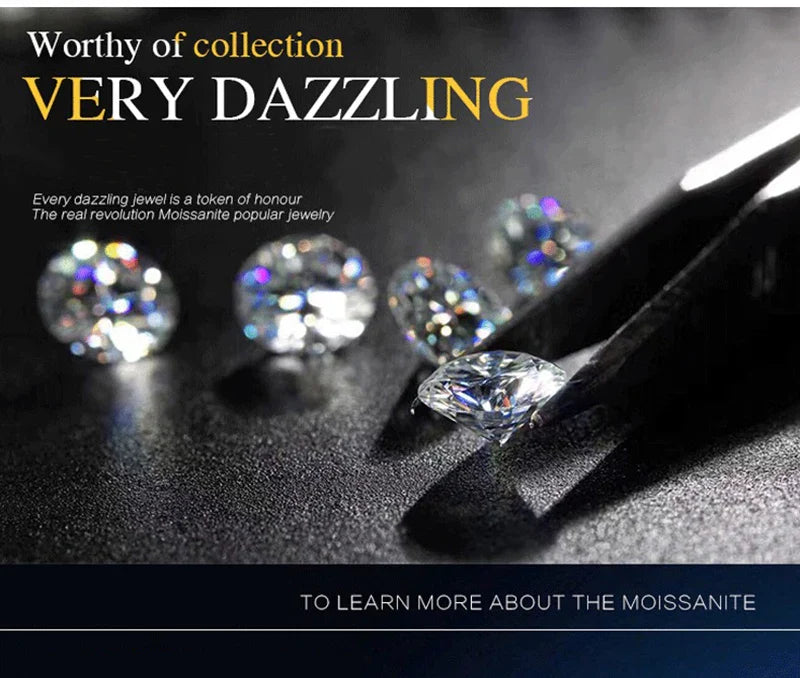 100% Real Moissanite Diamond Tester Pen — GRA Certified D VVS1 Belgium Cut Gemstones at Factory Price