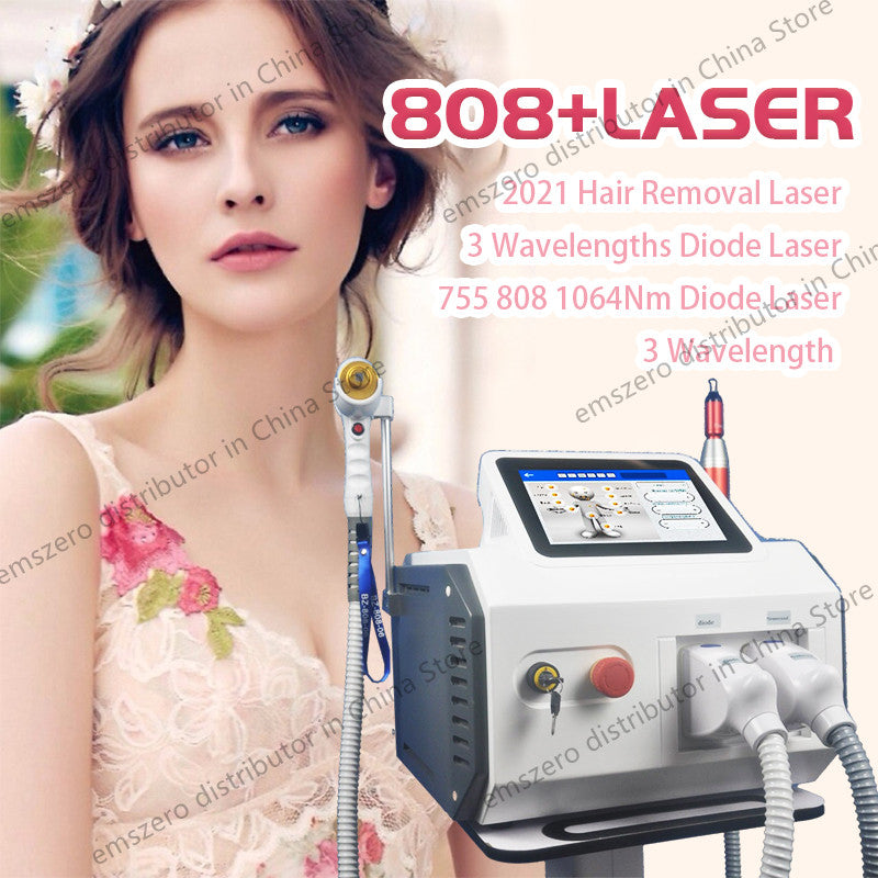 3-in-1 Portable Professional ND YAG & IPL Laser Machine – Hair, Tattoo & Pigment Removal, Skin Rejuvenation