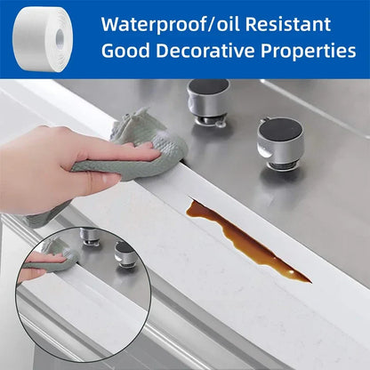 Self-Adhesive PVC Sealing Tape – Waterproof, Oil-Proof Caulk Strip for Kitchen, Bathroom, Sink & Toilet (1/2/3.2M)