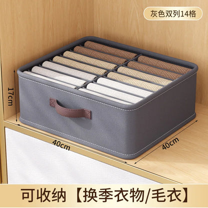 Foldable Wardrobe Storage Organizer Box – Thickened Drawer for Sweaters, T-Shirts & Pants with PP Board Closet Storage Solution