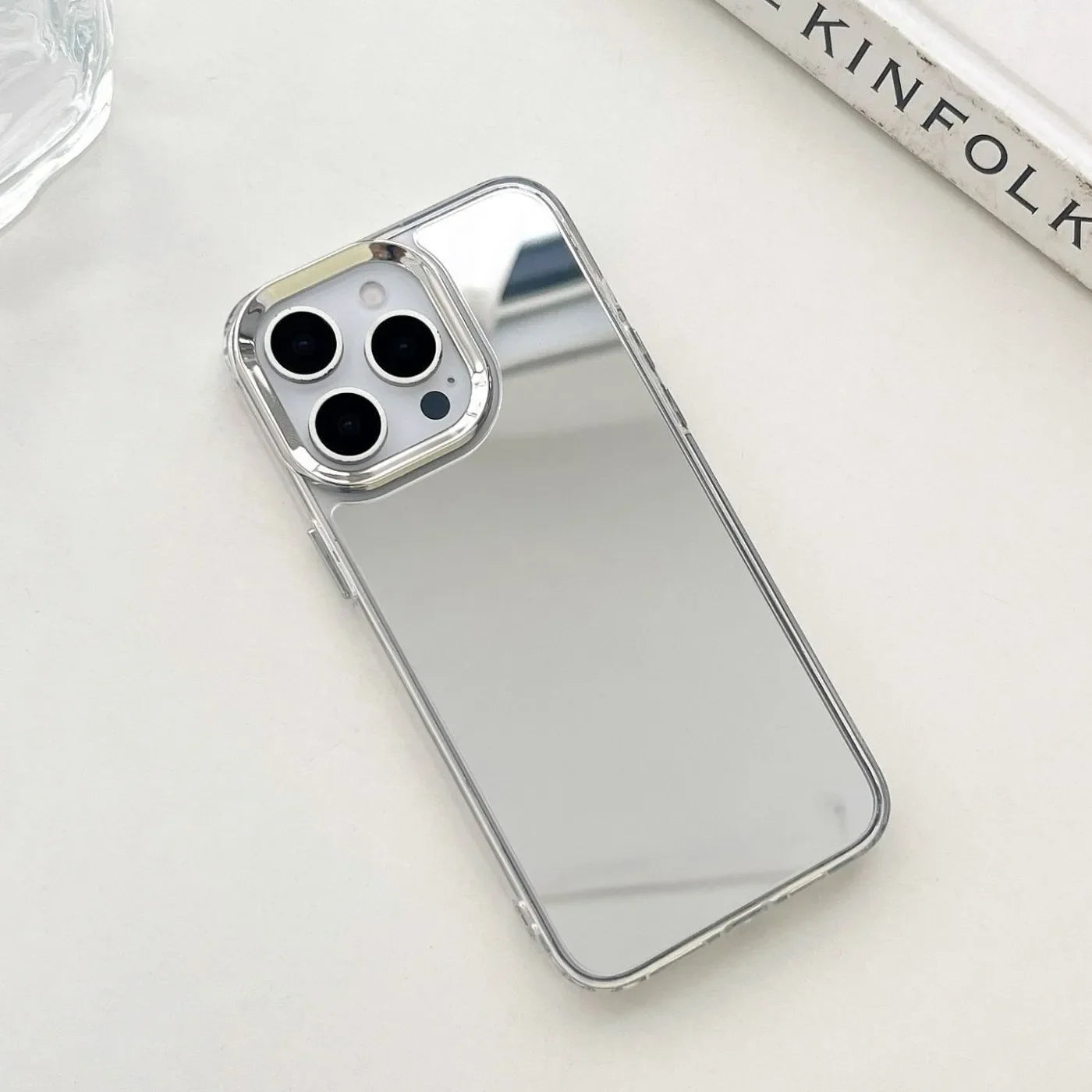 Luxury Plating Makeup Mirror Phone Case for iPhone 17/16/15/14/13/12/11 Pro Max XR X XS – Hard Acrylic Shockproof Bumper Cover
