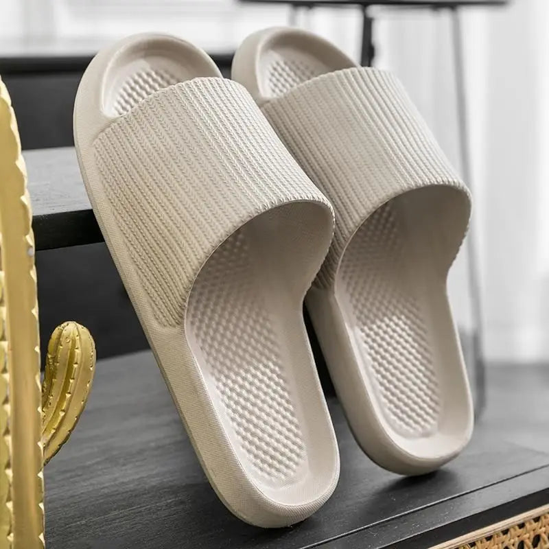 Women’s Thick Platform EVA Slippers – Soft Sole Non-Slip Indoor Bathroom Slides & Summer Fashion Sandals 2024