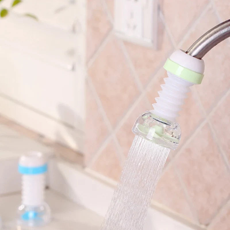 Universal 360° Rotating Faucet Bubbler - Water-Saving Swivel Head Shower, Economizer Kitchen Faucet Nozzle Adapter for Sinks