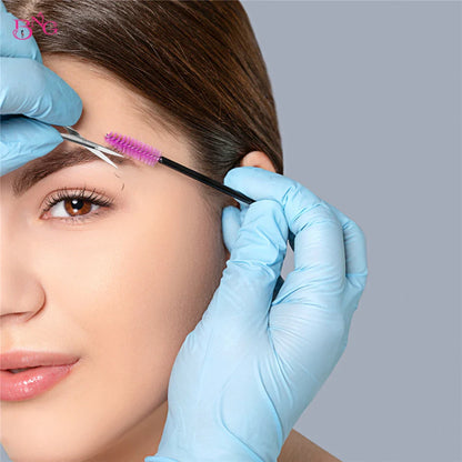 Stainless Steel Eyebrow Makeup Scissors – Curved & Straight Cuticle Trimmer Beauty Tool