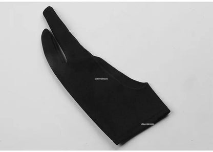Anti-Touch Two-Finger Hand Gloves for Tablet Drawing & Digital Art - Anti-Fouling, Oil Painting Screen Protection