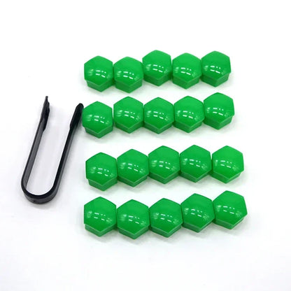 20PCS Car Wheel Nut Caps – Anti-Rust Tire Bolt Covers, 17/19/21mm Hub Protection & Exterior Decoration