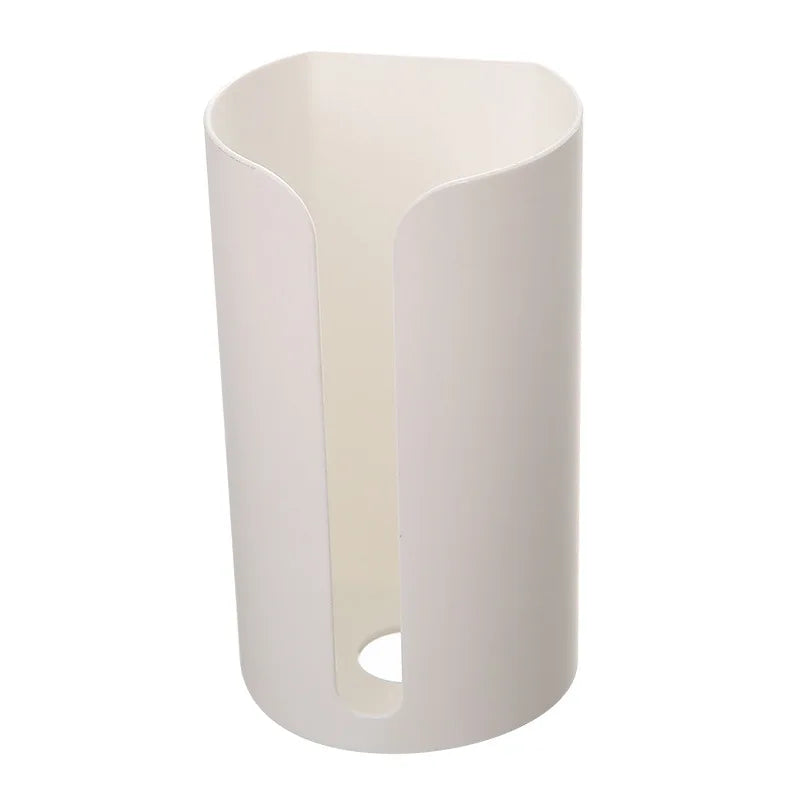 Nail-Free Wall-Mounted Plastic Garbage Bag Holder – Trash & Cotton Pad Storage Box for Home, Kitchen, and Bathroom