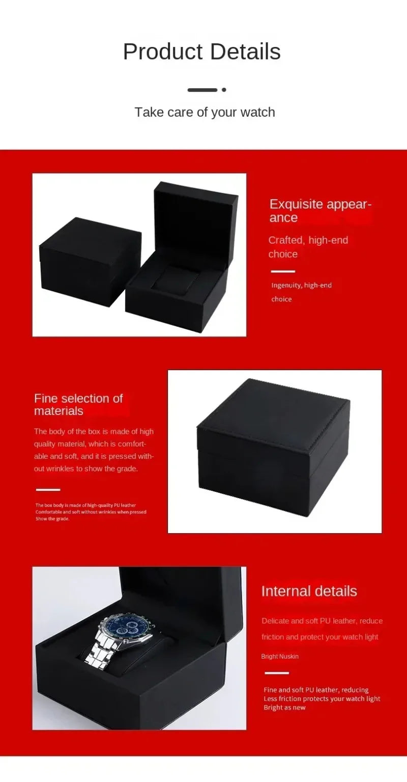 Custom Logo Watch Storage Box – Professional Packaging Case for Business, Transport & Personal Gift Use