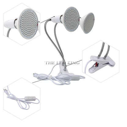 Phyto Lamp Full Spectrum LED Grow Light — E27 Plant Lamp for Indoor Seedlings, Flowers & Grow Tent Box