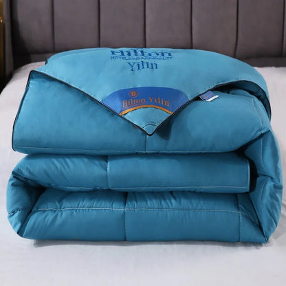 Noble 100% Goose Down Duvet – Thick Comforter Quilt, Single & Double Size, Monochromatic Winter Blanket