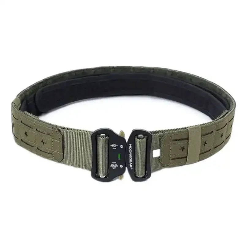 2 Inch Tactical Belt with Quick Release Metal Buckle - MOLLE Laser Men's Belts, Camo