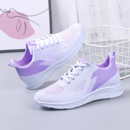 Spring Women's Lightweight Mesh Running Shoes – Breathable, Soft Sole, Sporty & Casual
