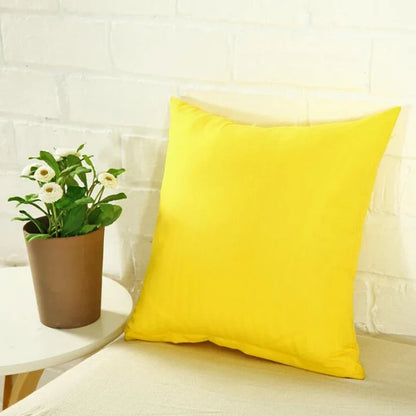 40x40cm Solid Color Cushion Cover - Sofa Backrest Pillowcase for Living Room, Home Decor & Household Comfort