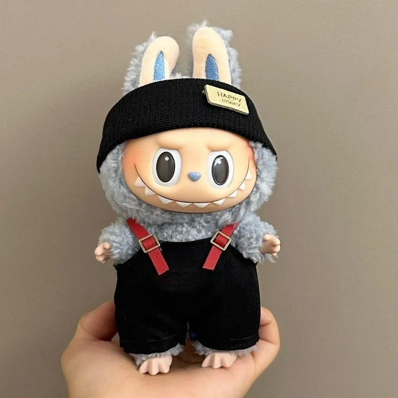Labubu Doll Clothes Set for V1/V2 — Strap Pants & Cute Skirt Overalls with Accessories, Toy Gift for Kids