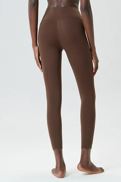 Women’s High Waist Sports Leggings – Solid Color Soft Yoga Pants & Breathable Gym Tights