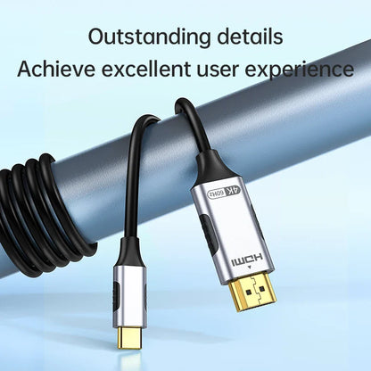 USB-C to HDMI Cable – 8K@60Hz, 4K@120Hz Type-C to HDMI Adapter for MacBook Air, iPad, HDTV, TV Converter