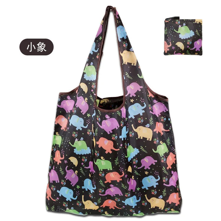 Large Foldable Reusable Shopping Tote Bag – Eco-Friendly Grocery & Beach Storage Shoulder Bag, Multi-Purpose Carry Pouch