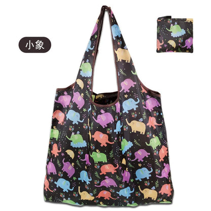Large Foldable Reusable Shopping Tote Bag – Eco-Friendly Grocery & Beach Storage Shoulder Bag, Multi-Purpose Carry Pouch