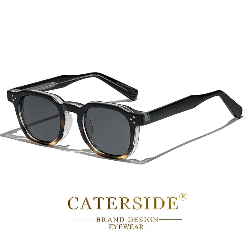 CATERSIDE Small Frame Square Sunglasses - Fashion Unisex Eyewear for Travel, Parties & Business