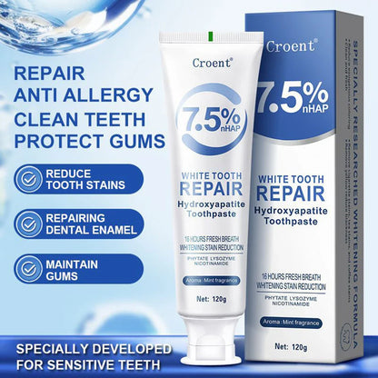 120g Hydroxyapatite Toothpaste – Gentle Mint, Whitening & Stain Removal Oral Care