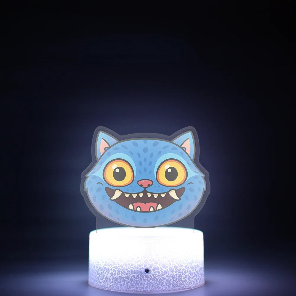 K-Pop Demon Hunters LED Night Light – Zoe, Mira, Rumi, Saja 16-Color Remote Control