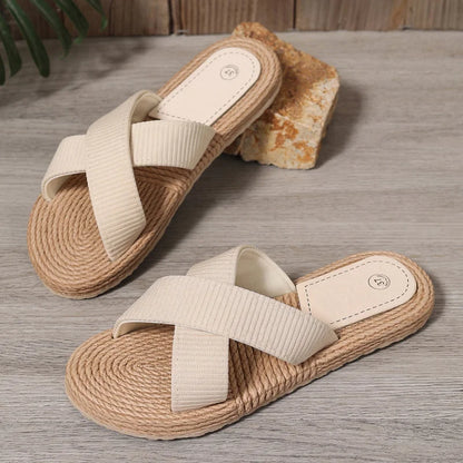 Women’s Lightweight Breathable House Slippers - Anti-Slip Summer Home & Beach Slides