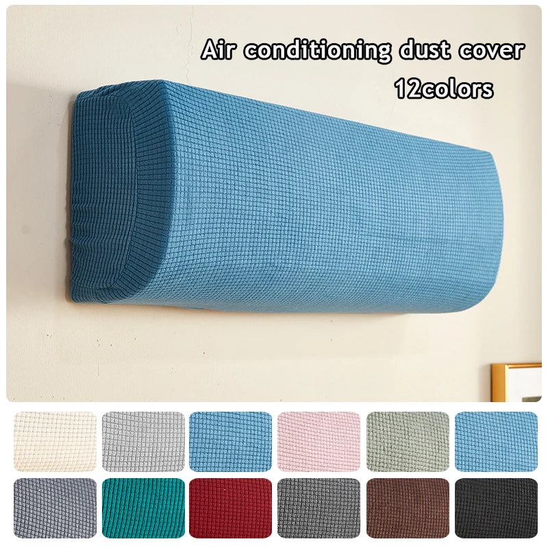 Polar Fleece Air Conditioner Cover: Wall-Mounted Anti-Dust Protector, Easy Cleaning Polyester AC Cover for Home Use