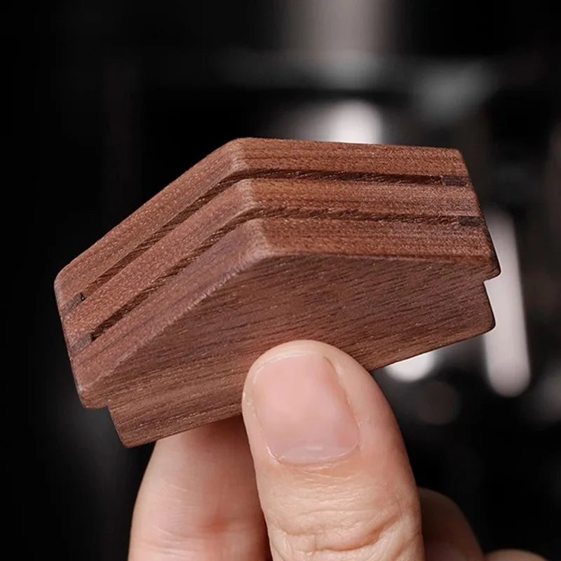 58mm Walnut Coffee Filter Screen Holder – Reusable Mesh Puck Screen for Espresso Machine Barista Use