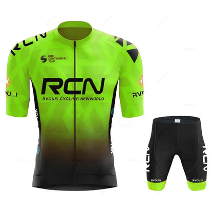 2025 RCN Team Cycling Jersey Set – Summer Breathable Road & MTB Bike Riding Uniform, Sports Cycling Kit