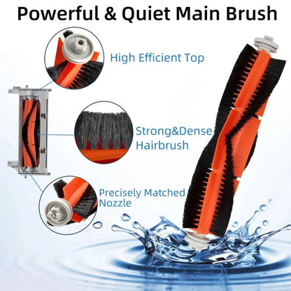 Main Side Brush for Xiaomi Mi Robot Vacuum Cleaners - Compatible with SDJQR01RR, SDJQR02RR, SDJQR03RR, Roboeock E3, S4, S4 Max, S5 - Replacement Accessory