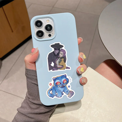 55Pcs Anime KPop Demon Hunters Stickers — Waterproof DIY Scrapbooking Decals for Phone, Luggage, Skateboard