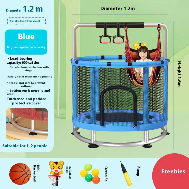 Indoor Trampoline for Kids – Home Use Jumping Bed for Children Aged 3-10