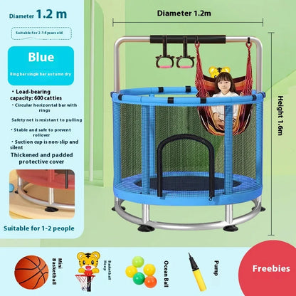 Indoor Trampoline for Kids – Home Use Jumping Bed for Children Aged 3-10
