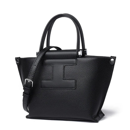 Luxury Cowhide Women’s Tote Bag – High-Quality Genuine Leather Shoulder and Crossbody Handbag, Fashionable Sac A Main