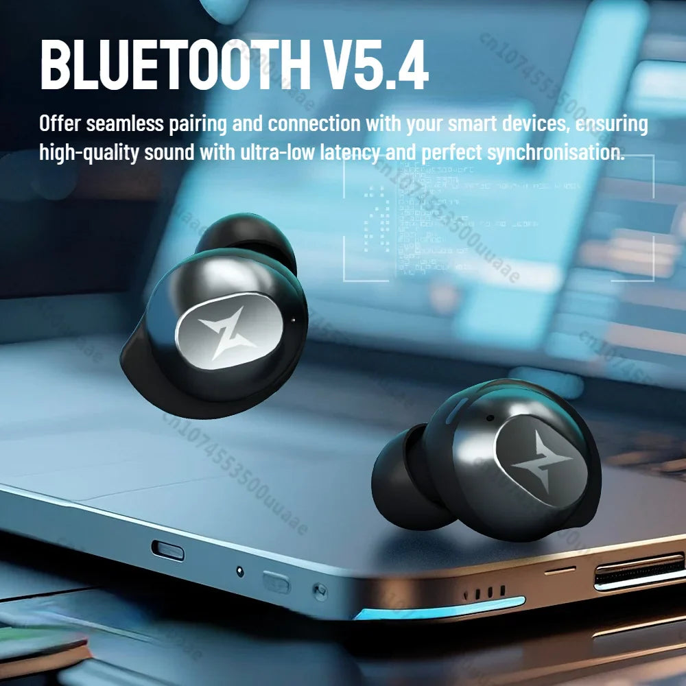 ZOMBIES CAT Bluetooth 5.4 Sports Earbuds – Mini Invisible In-Ear TWS Wireless Headphones with Clear Call & Sport Lanyard