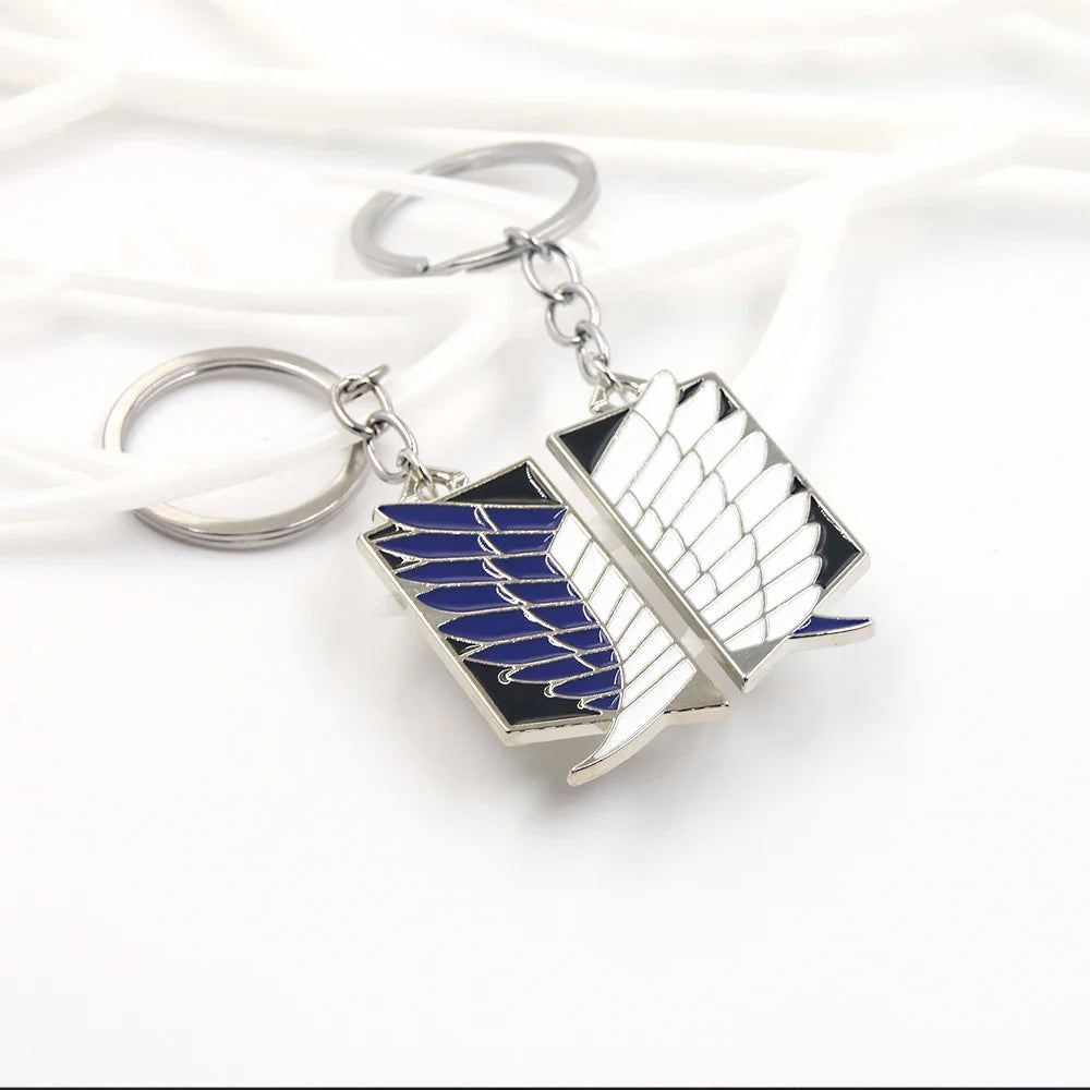 Anime Wings of Liberty Keychain – Scouting Legion Cosplay Pendant Keyring for Backpack Jewelry Gift for Women & Men