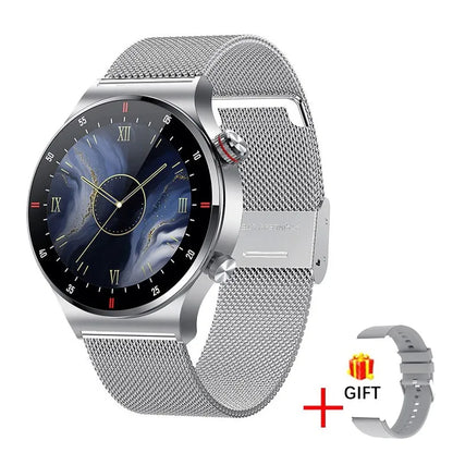 LIGE 2023 ECG+PPG Smartwatch for Men – AMOLED Touchscreen, Bluetooth Call, NFC, Waterproof Sports Watch for Android & iOS