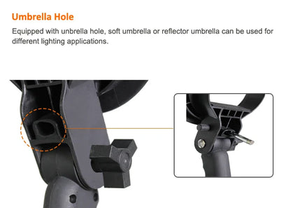 Handheld S-Type Bracket Holder with Bowens Mount — Compatible with Speedlite Flash, Softbox, Snoot & Umbrella
