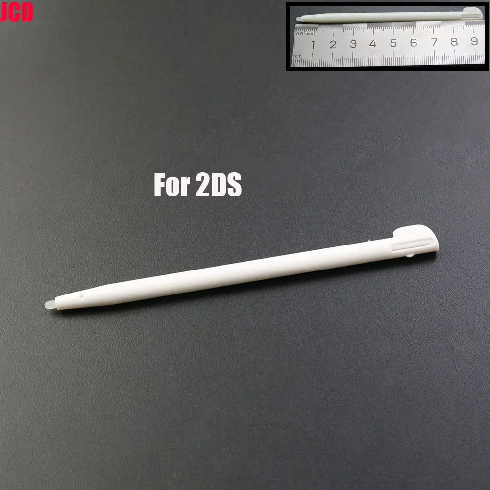 White Plastic Telescopic Stylus Pen — Touch Screen Stylus for 2DS/3DS/New 2DS LL XL/New 3DS XL/NDSL/NDSi/NDS