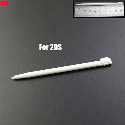 White Plastic Telescopic Stylus Pen — Touch Screen Stylus for 2DS/3DS/New 2DS LL XL/New 3DS XL/NDSL/NDSi/NDS
