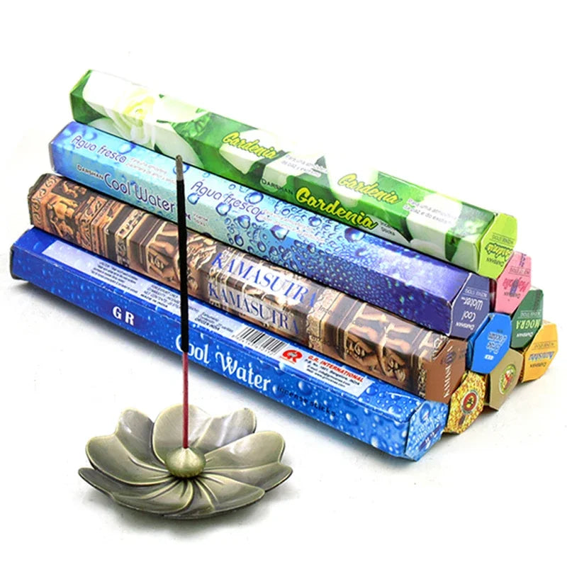 20 Sticks Indian Incense – White Sage, Lavender, Yoga & Sea Breeze Scents for Meditation, Air Purification & Aromatherapy