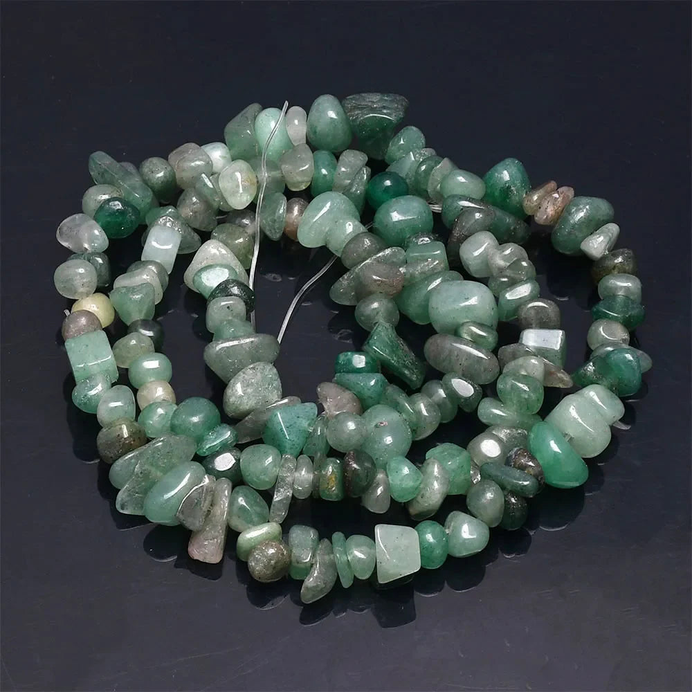 16 Inch Natural Stone Chip Beads - 5-8mm Irregular Crystal Agate Gravel Beads for DIY Bracelets & Jewelry Making