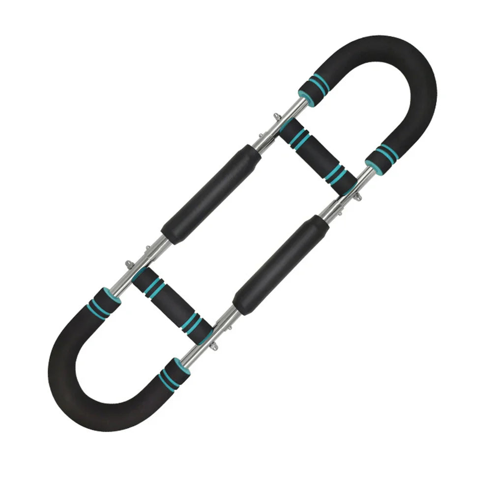 Twister Arm Exerciser — Adjustable Foam Handle Spring Workout Bar for Forearm, Triceps & Chest Training