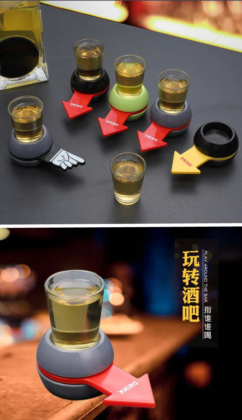 Alcoholic Penalty Turntable Game — Russian Roulette Drinking Toy, Bar Entertainment & Party Booster Props 2023