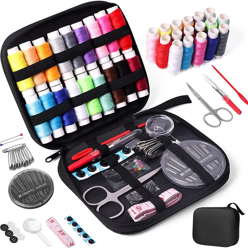 DIY Multi-Function Sewing Box Set: Hand Quilting, Stitching, Embroidery Thread Sewing Accessories and Tools Kit