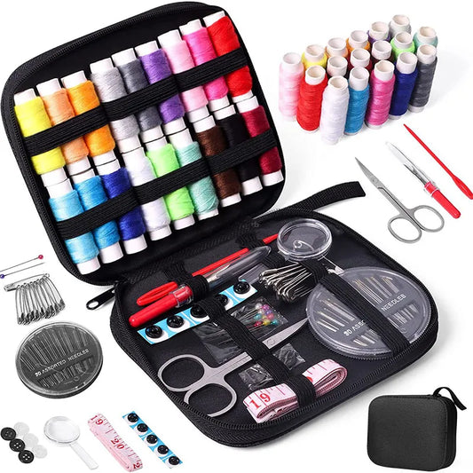 DIY Multi-Function Sewing Box Set: Hand Quilting, Stitching, Embroidery Thread Sewing Accessories and Tools Kit