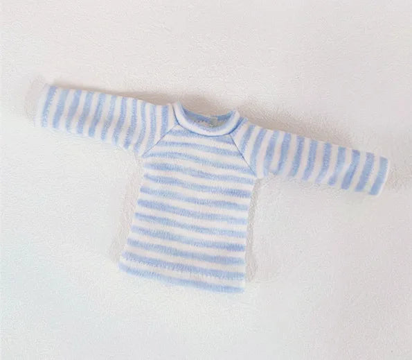 Casual Blythe Doll Clothes – Romper, Plaid Pants & Long Sleeve Top for Licca, Azone, OB24/OB27 Dolls